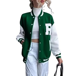 Stylish Long Sleeve Letterman Varsity Jacket for