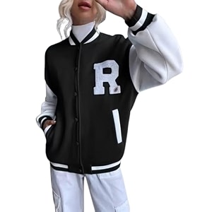 Stylish Long Sleeve Letterman Varsity Jacket for