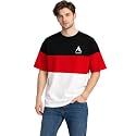 Stylish Men Color Block Oversized Half Sleeve