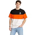 Stylish Men Color Block Oversized Half Sleeve