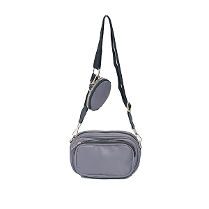 donicy women39s stylish parachute camera design sling bag grey