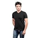 Stylish Regular Fit Plain Men39s V-Neck Half
