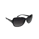 Stylish and Trendy Sunglasses for Women | UV400 Protection Retro Square Eyewear for Girls | Lightweight Medium Frame Sun Glasses for Casual, Travel & Outdoor Styling (Pack of 1, Black)