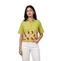 Stylish Women39s Embroidered Shirts Geometric Pattern