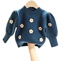 Full Sleeves Floral Embellished Knitted Winter Wear Sweater