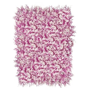 stylishwalls artificial wall grass for home decoration 10 pcs i grass mat for wall i vertical garden artificial wall plants purplish pink 50cm x 50cm x 8cm pack of 10