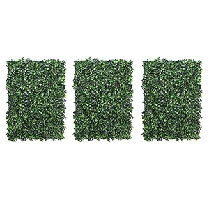 artificial grass for wall decoration 3 pcs plastic grass mat vertical garden artificial wall plants grass tiles dark green 60cm x 40cm x 3cm pack of 3
