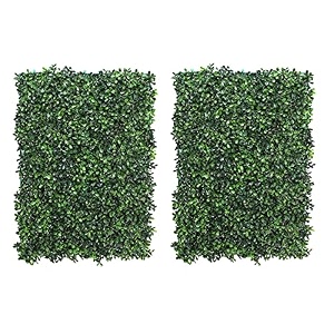 stylishwalls artificial wall grass for home decoration 2 pcs i grass mat for wall i vertical garden artificial wall plants dark green 60cm x 40cm x 3cm pack of 2