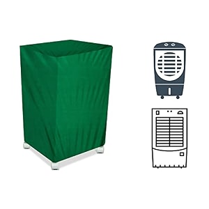 stylista cooler cover compatible for bajaj dc 2050 dlx 70 liter medium tower cooler green color