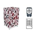 Stylista Cooler Cover Compatible for Bajaj DC 55 DLX 54 Liter Medium Tower Cooler Ditzy Pattern Offwhite Base