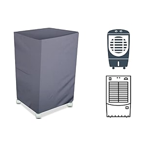 stylista cooler cover compatible for bajaj dc2016 glacier 67 liter medium tower cooler grey color