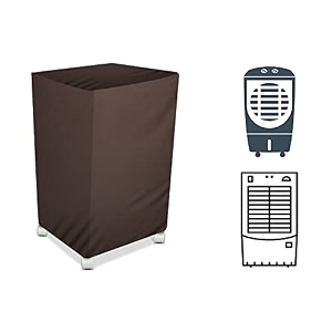 stylista cooler cover compatible for bajaj dc2016 glacier 67 liter medium tower cooler coffee color
