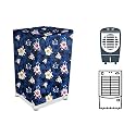 Stylista Cooler Cover Compatible for Bajaj DC2016 Glacier 67 Liter Medium Tower Cooler Floral Pattern Blue