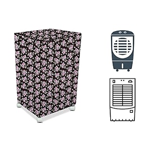 stylista cooler cover compatible for bajaj dmh 67 liter medium tower cooler floral pattern multicolor