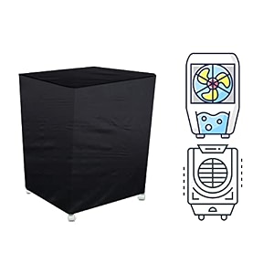 stylista cooler cover compatible for bajaj px 100dc 43 liter desert cooler black color