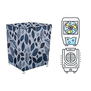 stylista cooler cover compatible for bajaj px 100dc 43 liter desert cooler ditzy pattern grey base