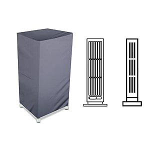 stylista cooler cover compatible for bajaj tc 103 dlx digital 22 liter tower cooler grey color