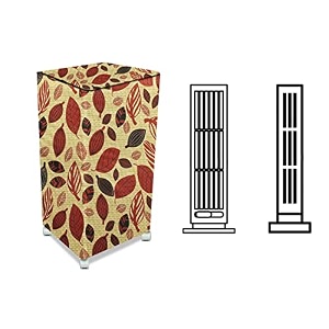 stylista cooler cover compatible for bajaj tc2008 26 liter tower cooler ditzy pattern yellow base