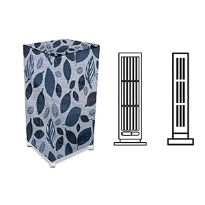 stylista cooler cover compatible for bajaj tc2008 26 liter tower cooler ditzy pattern grey base