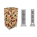 Stylista Cooler Cover Compatible for Bajaj TC2008 26 Liter Tower Cooler Ditzy Pattern Yellow Base