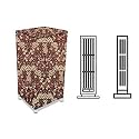 Stylista Cooler Cover Compatible for Bajaj TMH12 12 Liter Tower Cooler Floral Pattern Beige