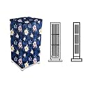 Stylista Cooler Cover Compatible for Bajaj TMH12 12 Liter Tower Cooler Floral Pattern Blue