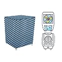 Stylista Cooler Cover Compatible for Hindware CD-168501HLA 85 Liter Desert Cooler Check Blue
