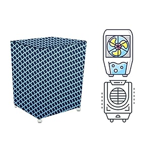 stylista cooler cover compatible for hindware snowcrest fascino 60 liter desert cooler check blue