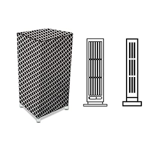 stylista cooler cover compatible for hindware snowcrest 42-ht 42 liter tower cooler check grey