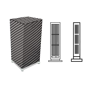 stylista cooler cover compatible for hindware snowcrest arctic 90 liter tower cooler check grey