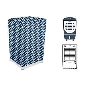 stylista cooler cover compatible for hindware snowcrest 23 liter medium tower cooler check blue