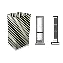 Stylista Cooler Cover Compatible for Hindware Snowcrest Arctic 90 Liter Tower Cooler Check Coffee