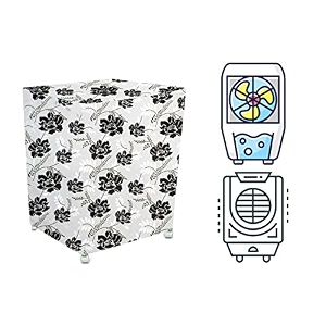 stylista cooler cover compatible for orient electric cd8501h 85 liter desert cooler floral pattern white