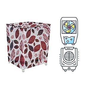 stylista cooler cover compatible for orient electric cd5003h 50 liter desert cooler ditzy pattern offwhite base