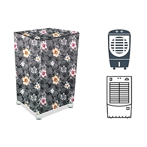 stylista cooler cover compatible for orient electric ultimo cd6502hr 65 liter medium tower cooler floral pattern grey