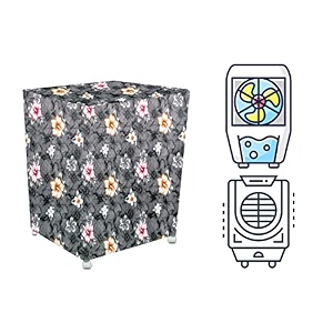 stylista cooler cover compatible for orient electric cd8501h 85 liter desert cooler floral pattern grey