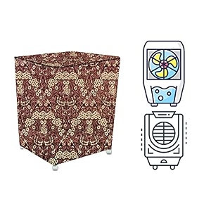 stylista cooler cover compatible for orient electric cd5003h 50 liter desert cooler floral pattern beige