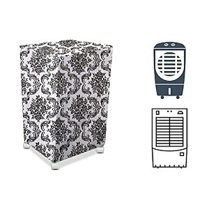 stylista cooler cover compatible for orient electric ocean air trendy cd7004hr 70 liter medium tower cooler floral white amp black