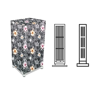 stylista cooler cover compatible for orient electric cp3001h 30 liter tower cooler floral pattern grey
