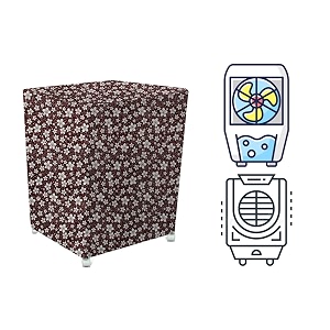 stylista cooler cover compatible for orient electric cd5003h 50 liter desert cooler floral pattern brown