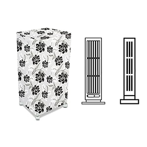 stylista cooler cover compatible for orient electric arista ct5402h 54 liter tower cooler floral pattern white
