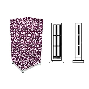 stylista cooler cover compatible for orient electric arista ct5402h 54 liter tower cooler floral pattern purple