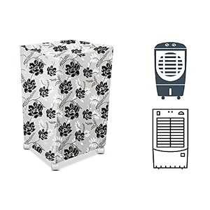 stylista cooler cover compatible for orient electric cp2002h 20 liter medium tower cooler floral pattern white