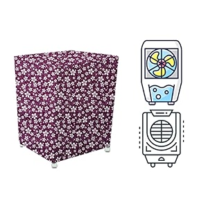 stylista cooler cover compatible for orient electric cd5003h 50 liter desert cooler floral pattern purple
