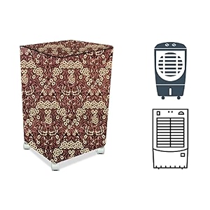 stylista cooler cover compatible for orient electric cp2002h 20 liter medium tower cooler floral pattern beige