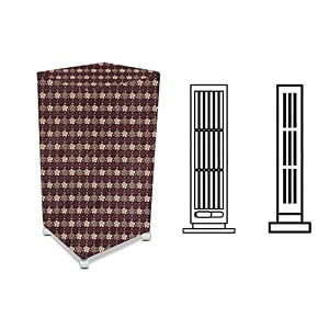 stylista cooler cover compatible for orient electric cp3001h 30 liter tower cooler floral pattern brown