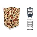 Stylista cooler cover compatible for Orient Electric CP2002H 20 Liter Medium Tower Cooler Ditzy Pattern Yellow Base