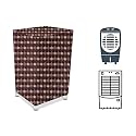 Stylista Cooler Cover Compatible for Orient Electric Knight CD7002HR 70 Liter Medium Tower Cooler Floral Pattern Brown