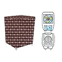 Stylista Cooler Cover Compatible for Orient Electric CD5003H 50 Liter Desert Cooler Floral Pattern Brown