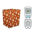 Stylista Cooler Cover Compatible for Orient Electric CD8501H 85 Liter Desert Cooler Floral Pattern Orange